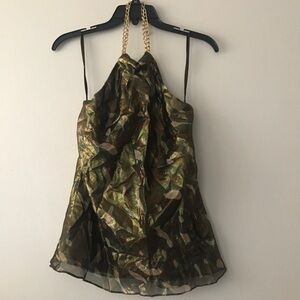 INC International Concepts green halter top